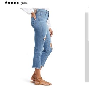 COPY - Levi's 724 high rise straight leg crop jea…